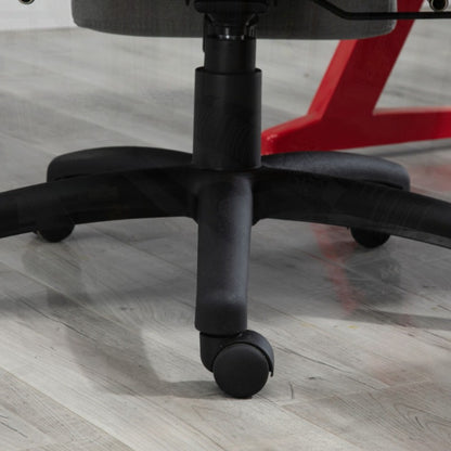 Ergonomische Bureaustoel – Bureaustoel – Kantoorstoel – Werkstoel – Thuiswerkstoel – Verstelbare Armleuningen – Draaifunctie 360° – Hoog Rugontwerp – Stevig Metalen Frame – Grijs