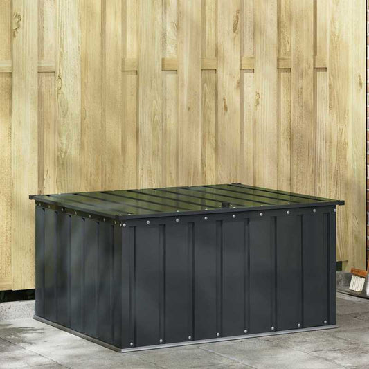 Opbergbox Tuin – Tuinkist – Tuinkast – Opbergkist – Tuinbox Zwart – Stalen Constructie – 101x82x50 cm