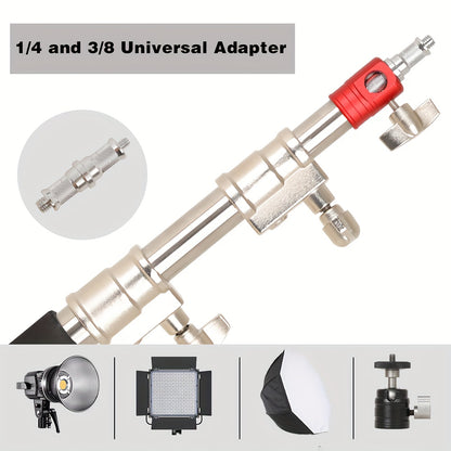 Extra Hoog Statief – Tripod – Lichtstatief – Camerastatief – Telefoonstatief – Metalen Constructie – Maximale Hoogte 320 cm