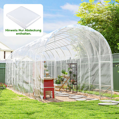 Kasfolie – Tuinfolie – Kassenfolie – Groentetunnelfolie – Tuinzeil – 0,15 mm Polypropyleen – 8 x 10 Meter Waterdicht & UV-Beschermd