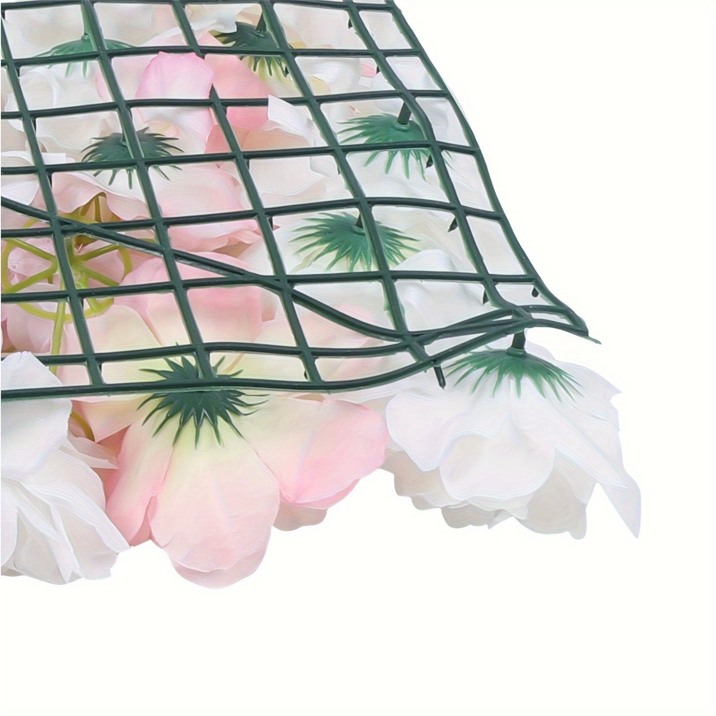 Kunstbloemenwand – Bloemenpaneel – Zijde Bloemenwand – Bloemenmuur – Kunstbloemen Decoratie – Roze Kleur – 20 Panelen – Onderhoudsvriendelijk – Realistisch Zijdeffect