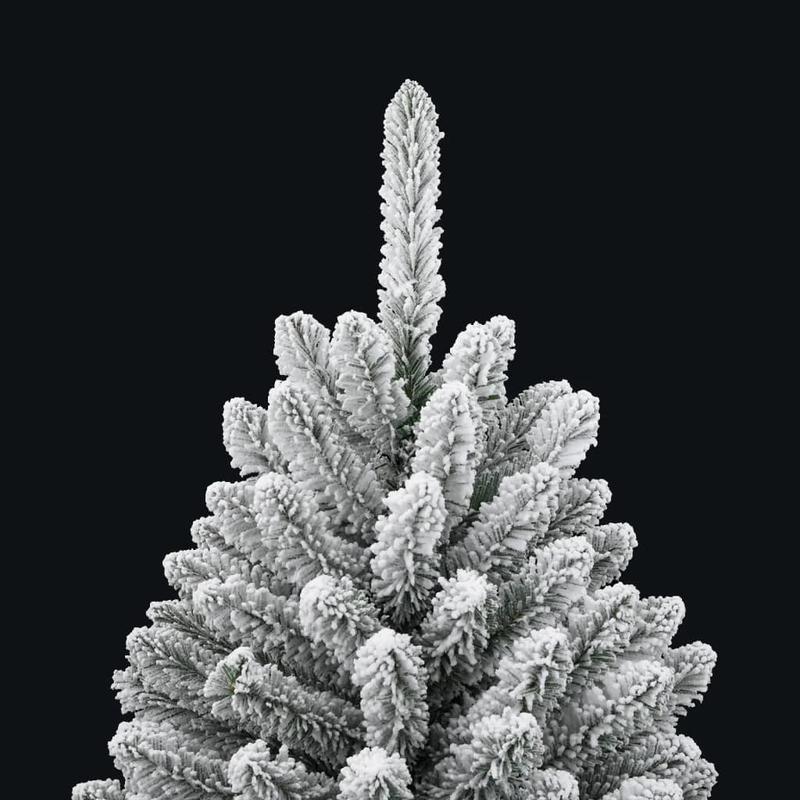 150cm (4.9ft) Foldable Artificial Christmas Tree with Snowy Branches - Full, Realistic Winter Wonderland Look, Easy Setup, Lightweight & Sturdy Floor Tree for Living Room, Apartment, Office - No Assembly Required, Hassle-Free