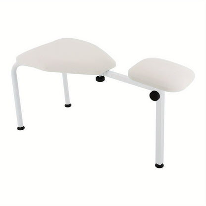Pedicurestoel – Pedicurekruk – Behandelstoel – Voetsteun – Salonstoel – Verstelbare Hoogte en Lengte – Stevig IJzeren Frame met Anti-slip Voetpadden