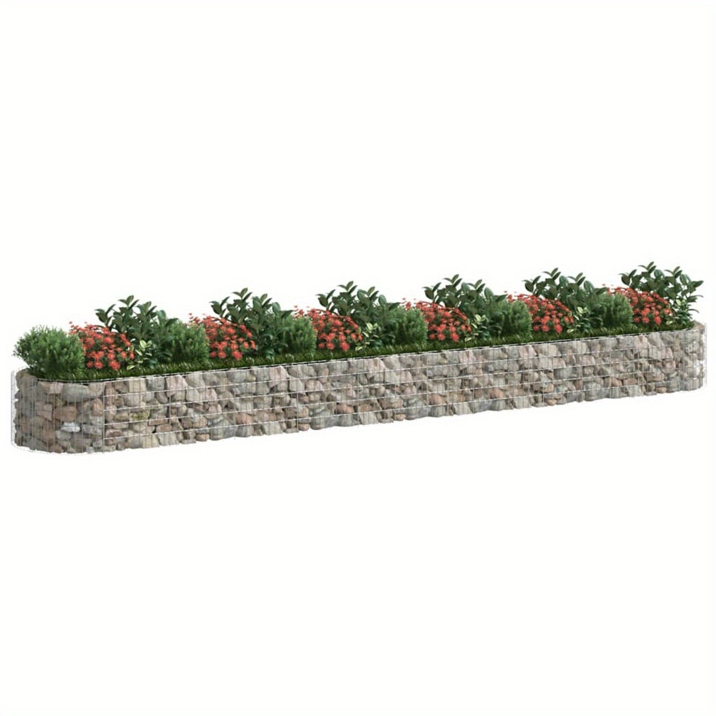 Bloembak – Plantenbak – Plantenbakken – Bloempot – Sierbak – Verhoogde Stenenkooi – Weerbestendig Gegalvaniseerd IJzer – Groot Formaat 600x100x50 cm