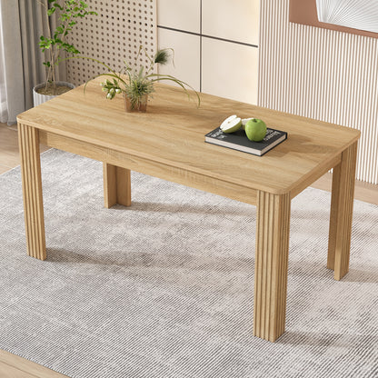 Eettafel – Tafel – Keukentafel – Eetkamertafel – Werktafel – Massief Bamboe – Rechthoekig Bruin