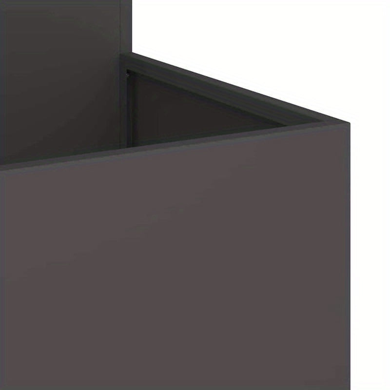 Plantenbak – Bloembak – Tuinbak – Moestuinbak – Balkonbak – Verhoogd – Robuust Zwart Staal – 80x80x60 cm
