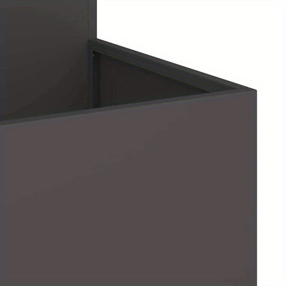 Plantenbak – Bloembak – Tuinbak – Moestuinbak – Balkonbak – Verhoogd – Robuust Zwart Staal – 80x80x60 cm