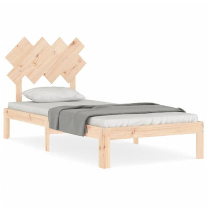Solid Wood Bed with Kopfteil Practical Removable