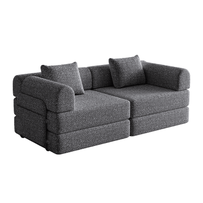 Loveseat – 2-zitsbank – Fauteuil – Slaapbank – Kleine Bank – Chenille Stof – Met Opbergruimte In Armleuning – Stevig Metalen Frame