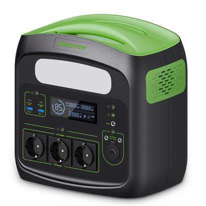 Powerbank – Draagbare Accu – Noodstroom – Mobiele Oplader – Zonne-energie Power Station – 700W Vermogen – 576 Wh LiFePO4 Batterij – USB-C PD 100W Output – Groen