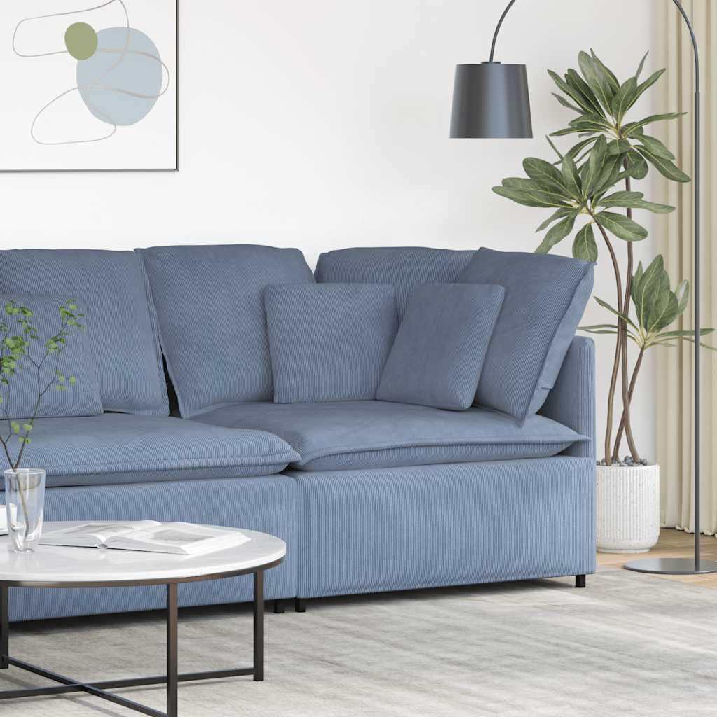 Modulaire Bank – Modulair Sofa – Hoekbank – Loungeset – Zitzak – Corduroy Stof – Met Metalen Frame – Flexibel Ontwerp