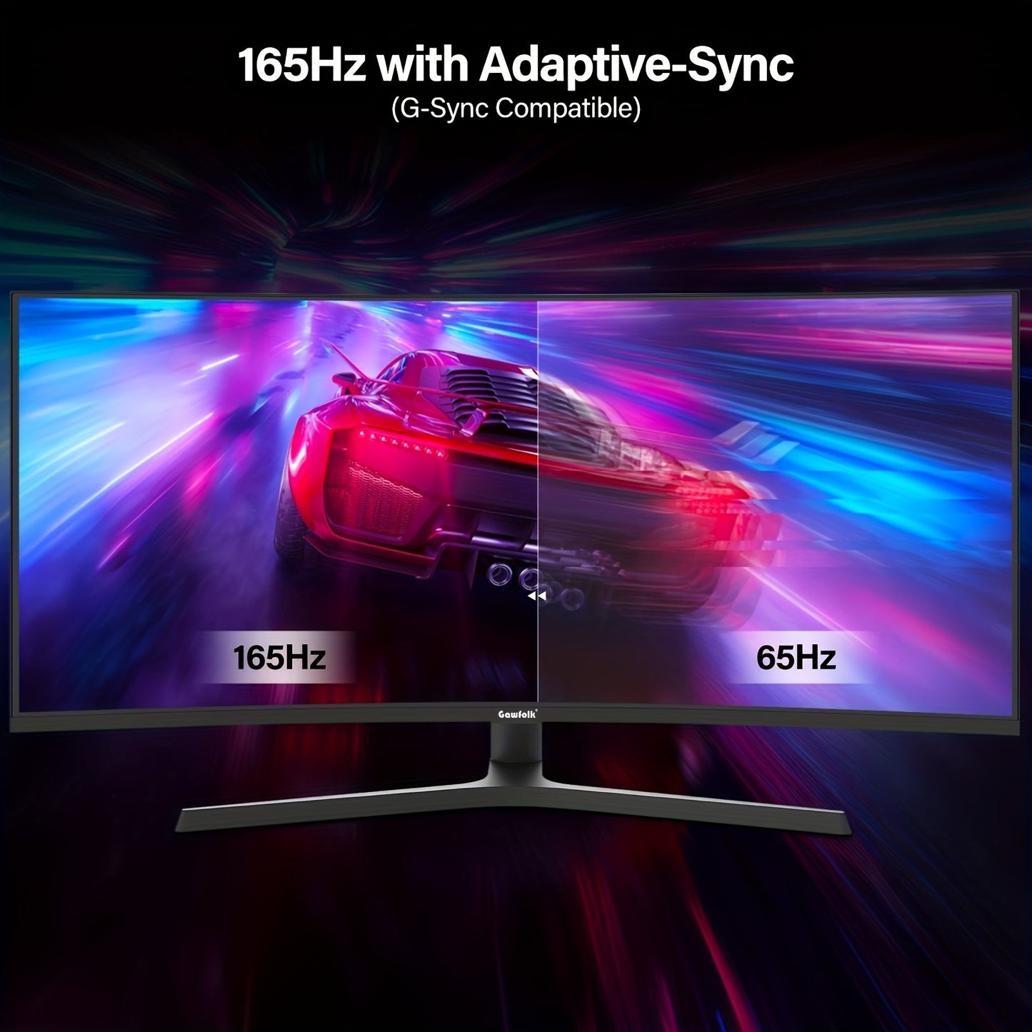 34 Inch Curved Ultrawide Monitor – Gaming Monitor – PC Monitor – Widescreen Monitor – Breedbeeldscherm – 165Hz Refresh Rate – WQHD 3440x1440 Resolutie