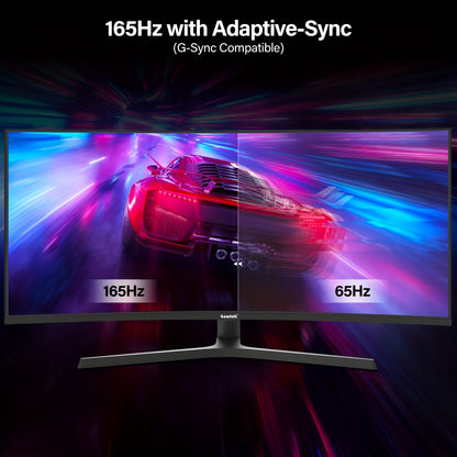 34 Inch Curved Ultrawide Monitor – Gaming Monitor – PC Monitor – Widescreen Monitor – Breedbeeldscherm – 165Hz Refresh Rate – WQHD 3440x1440 Resolutie