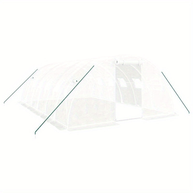 Serre – Kweekkas – Kas – Groendak – Plantenkas – Wit – Stalen Frame – 24 m² – 6x4x2 Meter – Weerbestendig – Ruime Binnenruimte