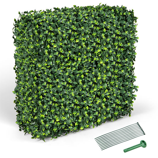 Kunstplant Wand – Kunstbloemen – Decoratieve Plantwand – Kamerverdeler – Kunstplant Binnen Buiten – Levensecht PE Blad – Aluminium Frame 92x38x86 cm