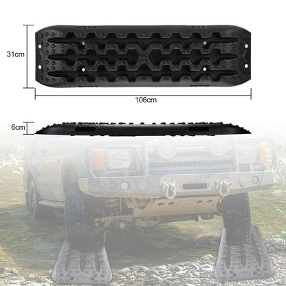 Sleepplank – Zandplaat – Gripmat – Traction Board – Recovery Pad – Hoge Draagkracht Tot 10 Ton – Duurzaam Versterkt Nylon