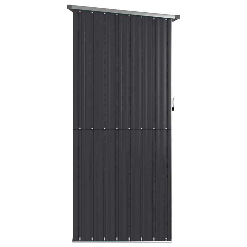Tuinhuisje – Tuinschuur – Tuinberging – Gereedschapsschuur – Tuinkast – Gegalvaniseerd Staal – Weerbestendig Met Ventilatie & Dubbele Deuren – Antraciet – 118,5x97x209,5 cm