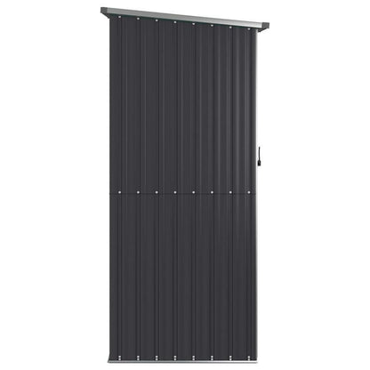 Tuinhuisje – Tuinschuur – Tuinberging – Gereedschapsschuur – Tuinkast – Gegalvaniseerd Staal – Weerbestendig Met Ventilatie & Dubbele Deuren – Antraciet – 118,5x97x209,5 cm