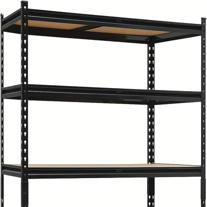 Metalen Opbergrek – Opbergkast – Stellingkast – Opslagrek – Garage Rek – Verstelbare Planken – Draagkracht 907 kg – Zwarte Roestbestendige Coating