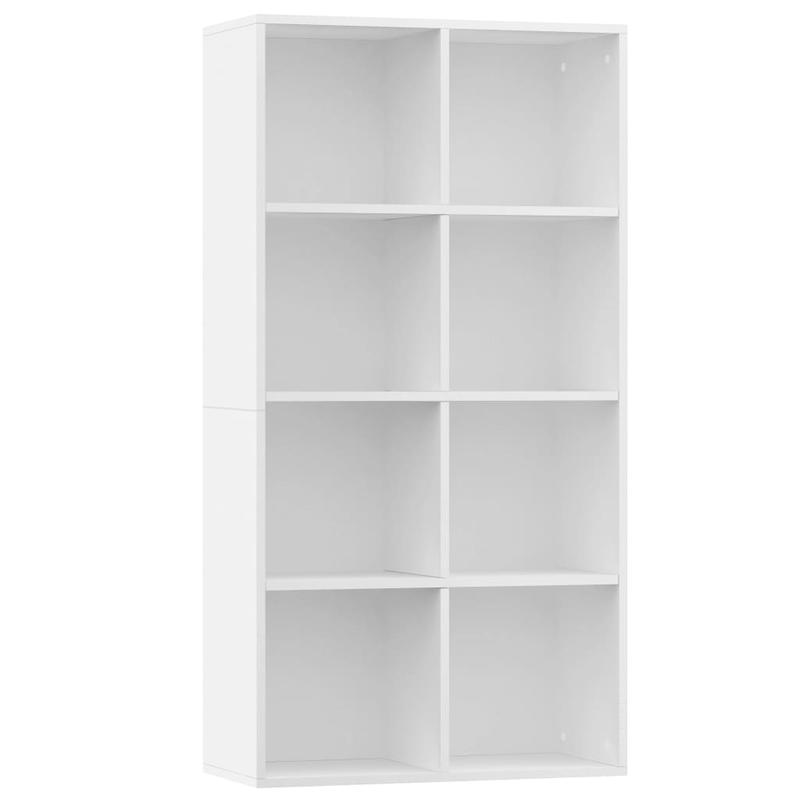 Witte Boekenkast – Boekenkast – Dressoir – Opbergkast – Kast – Compact Formaat 66x30x130 cm – Houten Materiaal & Ruimtebesparend Design