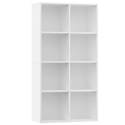 Witte Boekenkast – Boekenkast – Dressoir – Opbergkast – Kast – Compact Formaat 66x30x130 cm – Houten Materiaal & Ruimtebesparend Design