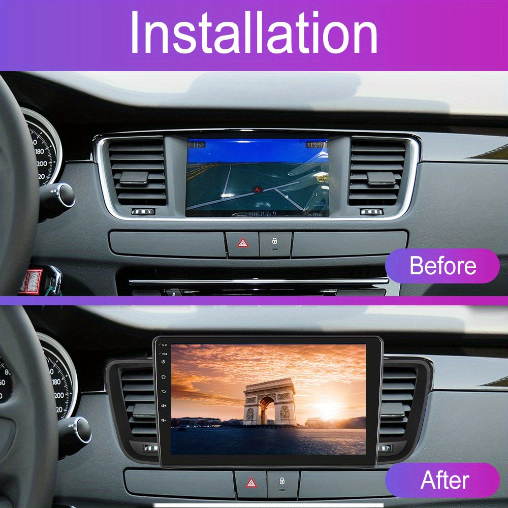 Android 15 Autoradio Peugeot 508 – Navigatiesysteem – Multimedia Speler – Touchscreen Radio – Draadloze CarPlay – 9 Inch 1280P IPS Display – AHD Achteruitrijcamera – WiFi GPS Connectivity