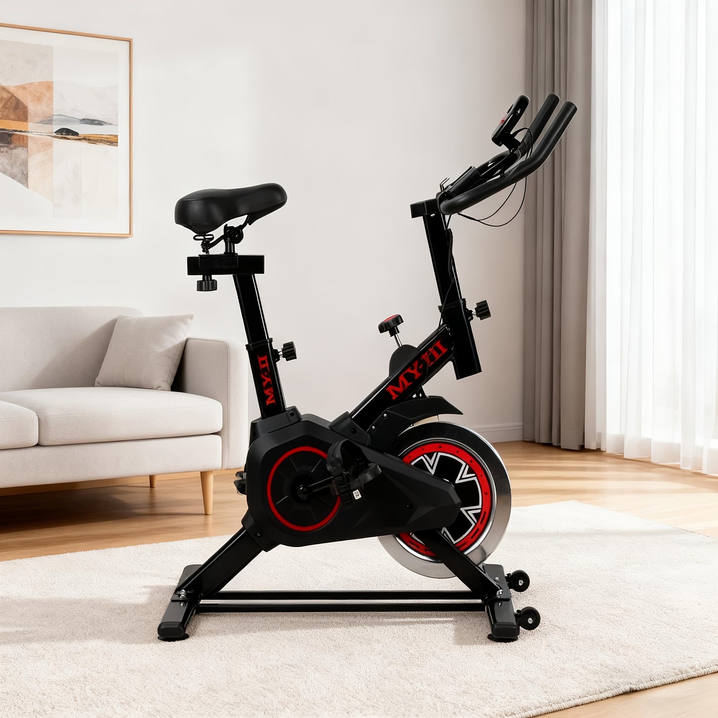 Cycling Bike, Beautifully Designed Exercise Bike, Home Exercise Bike, Spin Bike, Weight Capacity Up to 120Kg, Large/Small, Without Battery