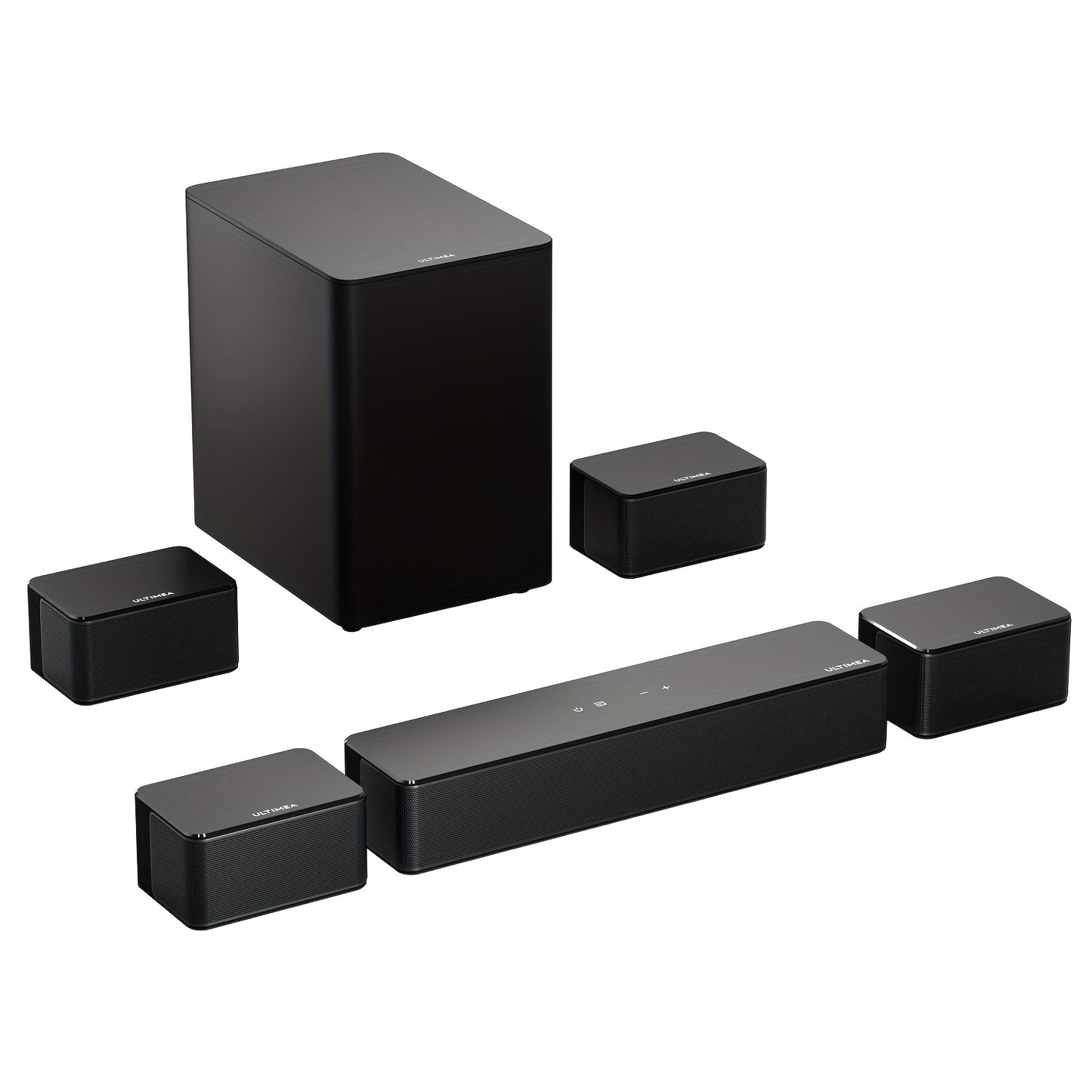 Home Cinema Set – Surround Sound Systeem – Home Theater Geluidssysteem – Speakerset – Draadloze Subwoofer – 7.1 Kanaals Surround – 410W Pieken – App Met 121 EQ-Presets