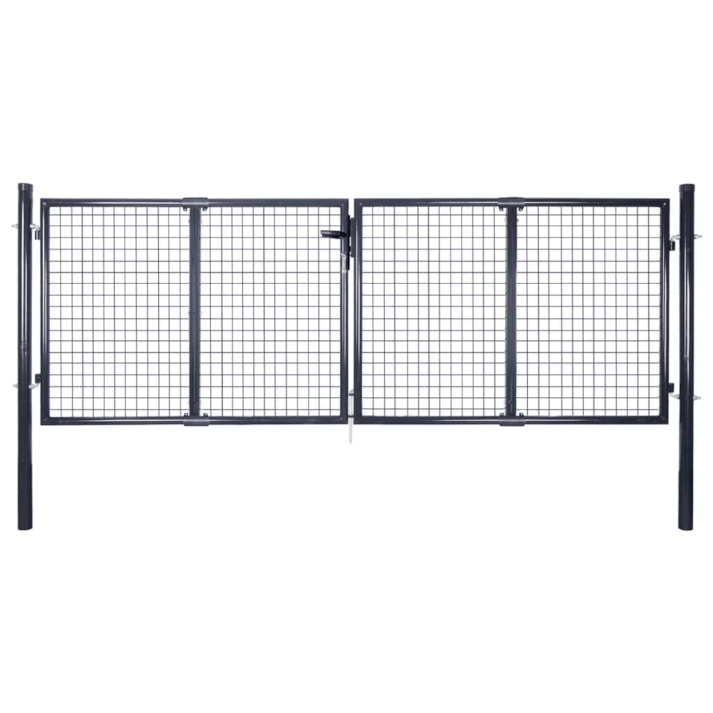 Tuinpoort – Tuinhek – Tuindeur – Erfafscheiding – Gaaspaneel – 100 cm Breed – Gegalvaniseerd Staal – Roestbestendig