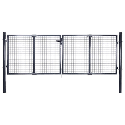 Tuinpoort – Tuinhek – Tuindeur – Erfafscheiding – Gaaspaneel – 100 cm Breed – Gegalvaniseerd Staal – Roestbestendig