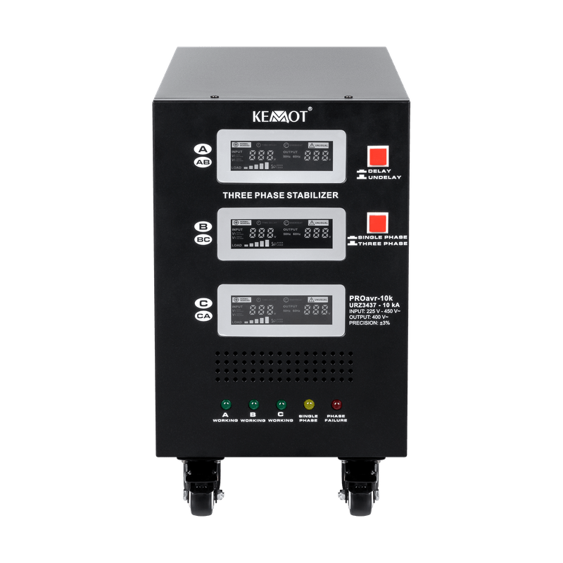 Automatische Driefasen Spanningsstabilisator – Voltage Regulator – Stroomregelaar – Spanningsregelaar – Stroomstabilisator – Nauwkeurige ±3% Spanning – Torodiale Transformator Design