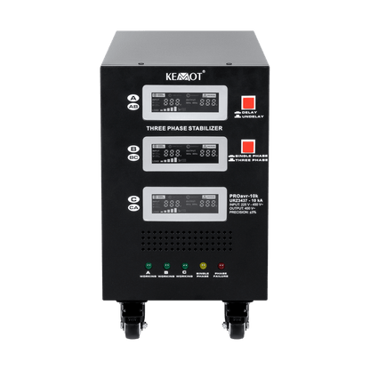 Automatische Driefasen Spanningsstabilisator – Voltage Regulator – Stroomregelaar – Spanningsregelaar – Stroomstabilisator – Nauwkeurige ±3% Spanning – Torodiale Transformator Design
