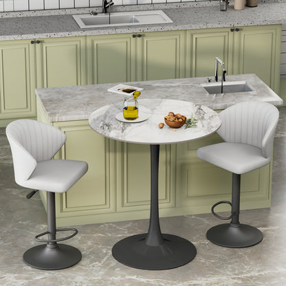 Marmeren Tafel – Eettafel – Bijzettafel – Sidetable – Console Tafel – Vlek- en Hittebestendig – Met Metalen Frame en 30 kg Draagvermogen