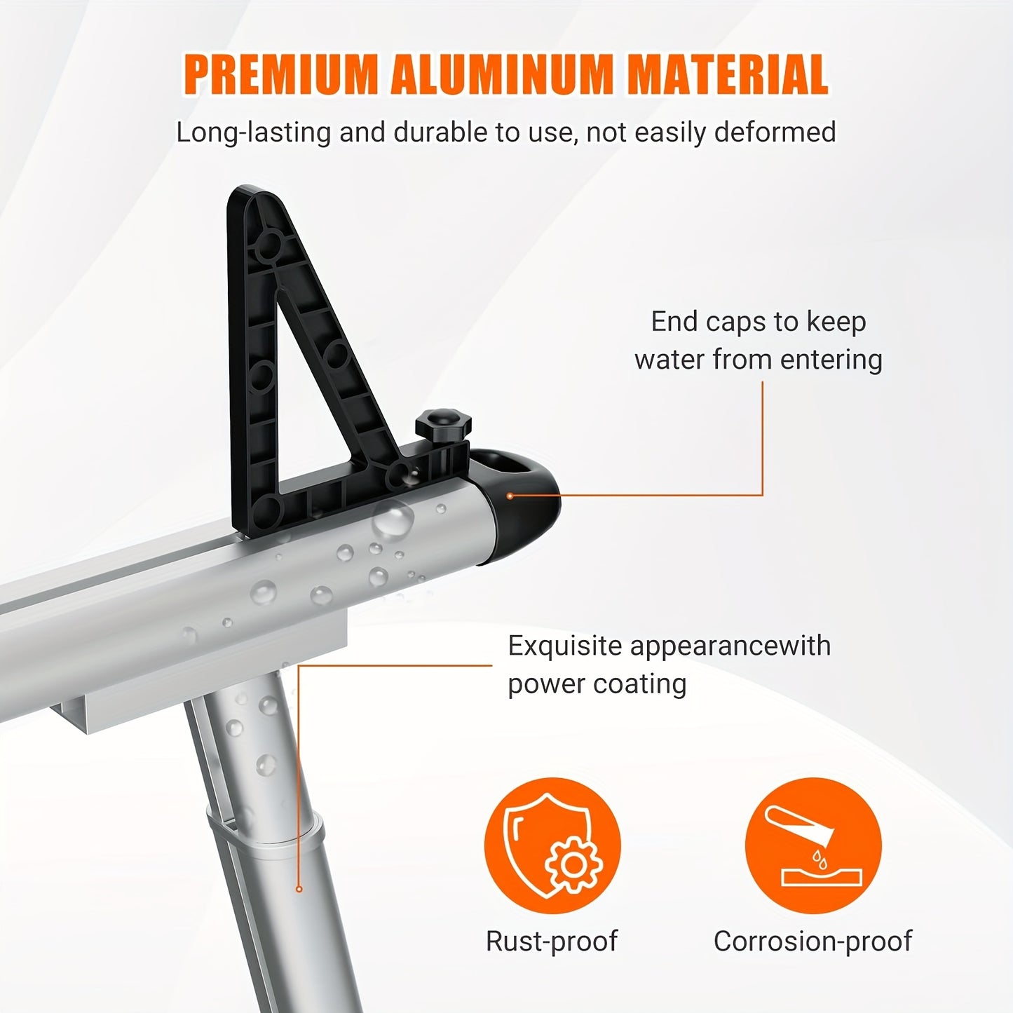Ladderrek – Truck Rack – Pickup Rack – Opbergrek – Ladderdrager – Verstelbaar 43-74 cm – Aluminium Standaard – Hoog Draagvermogen 363 kg