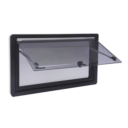 Ventilatieraam Camper – Camperraam – Caravanraam – Busraam – Buscamperraam – 900x500 mm – Insectenscherm & Vergrendeling – Stevig Aluminium Frame