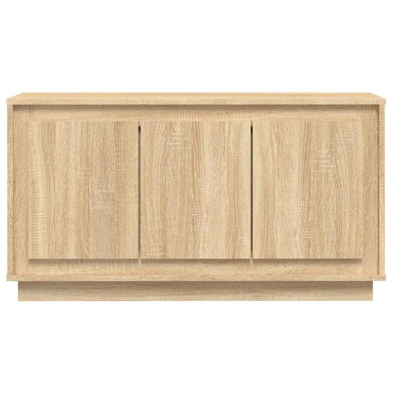Sideboard – Dressoir – Opbergkast – Wandmeubel – Braun – Sonoma Eikenhoutlook – Stevig Houtmateriaal – Compact Formaat 102x35x55 cm