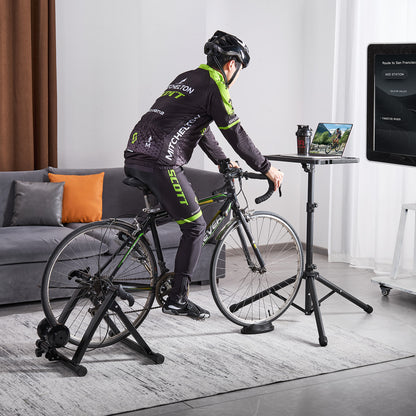 Fietsbureau – Hometrainer Bureau – Loopband Bureau – Sta Bureau – Fitness Bureau – Verstelbaar 86-130 cm – Stevig ABS Werkblad 50 cm