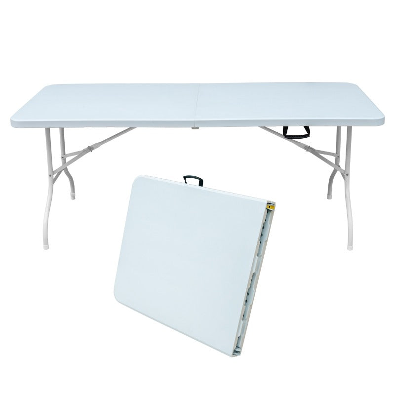 Campingtafel – Klaptafel – Vouwtafel – Kampeertafel – Plooitafel – 180 cm – Stevig ijzer – Draagvermogen 135 kg