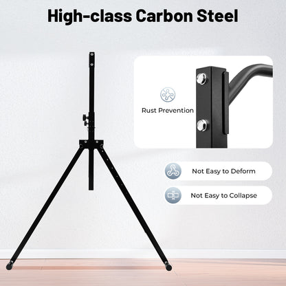 Optrekstang – Pull-up Bar – Chin-up Bar – Muurbeugel – Fitnessstang – Verstelbare Hoogte – Robuust Koolstofstaal – Draagvermogen 199,5 kg
