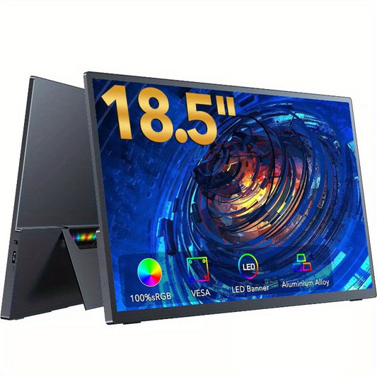 Draagbare Monitor – Portable Monitor – Dual Screen Monitor – Laptop Scherm Uitbreider – Extern Scherm – 18,5 inch – Full HD 1920x1080 – 120Hz Verversingssnelheid