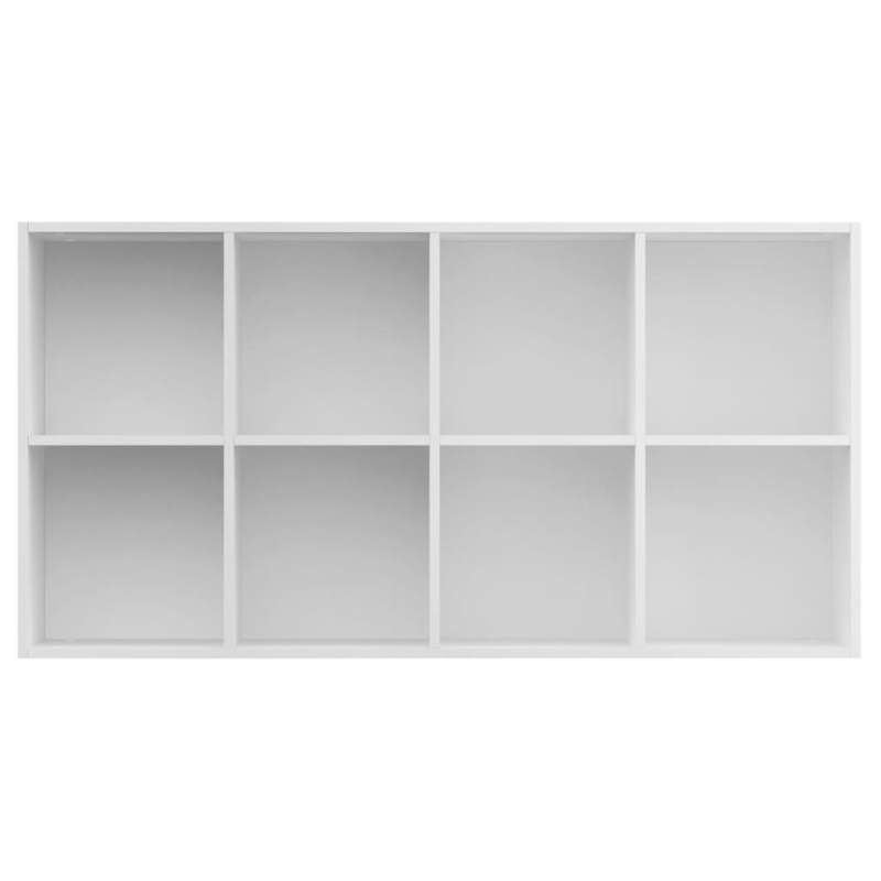 Witte Boekenkast – Boekenkast – Dressoir – Opbergkast – Kast – Compact Formaat 66x30x130 cm – Houten Materiaal & Ruimtebesparend Design