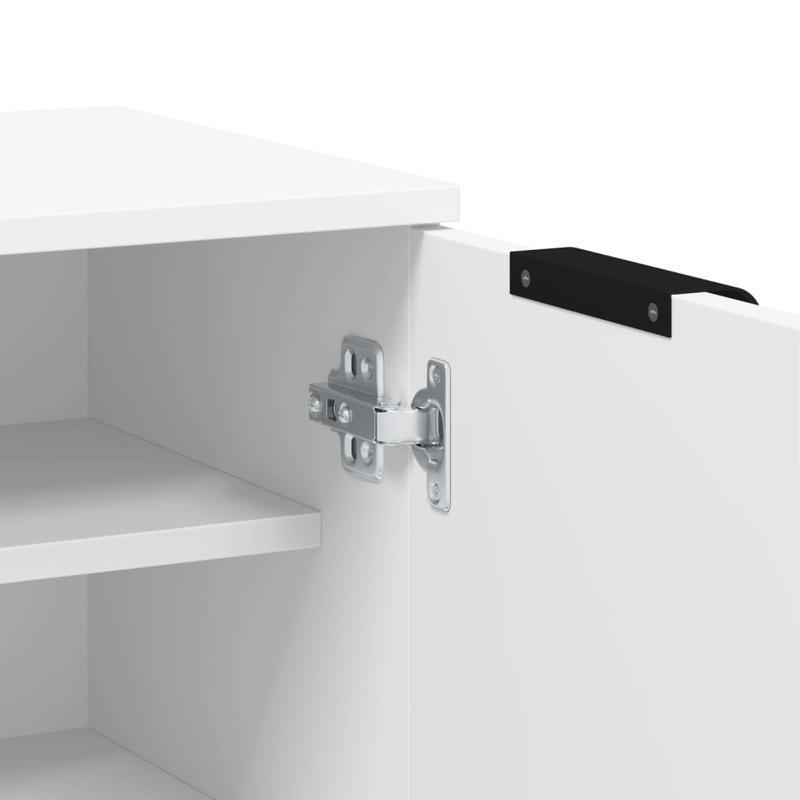 Schoenenkast – Schoenrek – Schoenenopberger – Opbergkast Schoenen – Schoenenkast Wit – Modern Houten Design – Ruime Opbergruimte 59x35x100cm