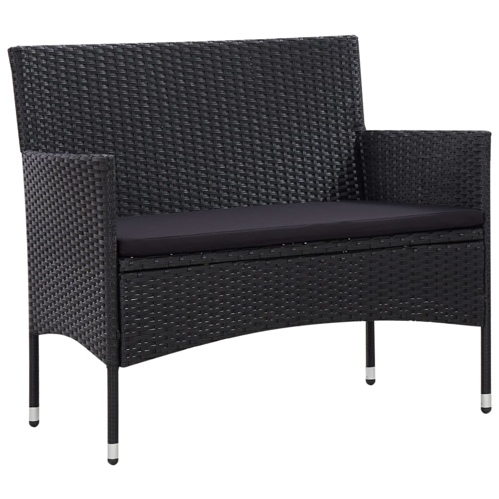 Loungeset – Tuinmeubelset – Zitgroep – Balkonset – Loungemeubel – Polyrotan – 5-Delig – Inclusief Comfortabele Kussens