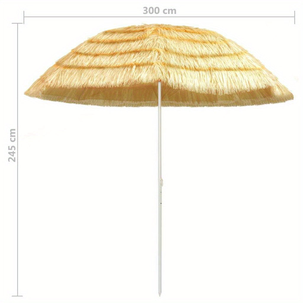 Strandparasol – Parasol – Zonnescherm – Tuinparasol – Buitenshuis Parasol – Natuurlijk Design – 300 cm Diameter – Stevig Frame