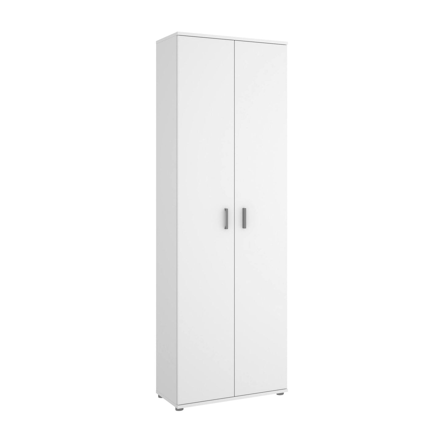 Kast – Opbergkast – Schoenenkast – Garderobekast – Dressoir – Multifunctioneel – 7 Verstelbare Planken – Melamine Spaanplaat Wit – 61x35x190 cm