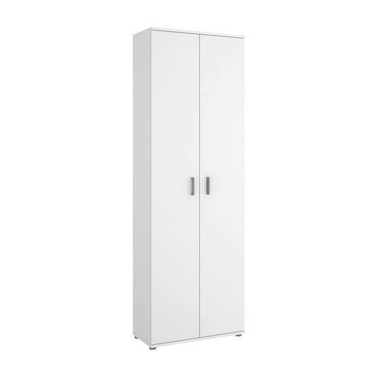 Kast – Opbergkast – Schoenenkast – Garderobekast – Dressoir – Multifunctioneel – 7 Verstelbare Planken – Melamine Spaanplaat Wit – 61x35x190 cm