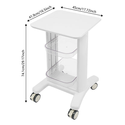 3-Tier No Assembly Needed Storage Cart Professional Beauty Salon Storage Trolley, Beauty Trolley, Salon Organization, Sleek Organizer, Compact Design, Durable Construction, Easy to Clean, Mobile Storage Unit, Storage Organize