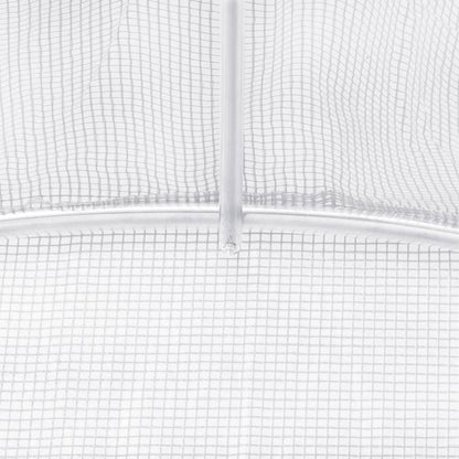 Hobbykas – Serre – Tuinkas – Kweekkas – Plantenkas – Ruim Formaat – Extra Sterk PE Gaas 170 g/m² – Roestvrij Stalen Frame – Wit