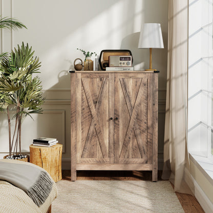 Schoenenkast – Schoenenrek – Schoenenopberger – Halmeubel – Opbergkast – 6 Lagen Met Deuren – Verstelbare Legplanken – Hout – Grijs