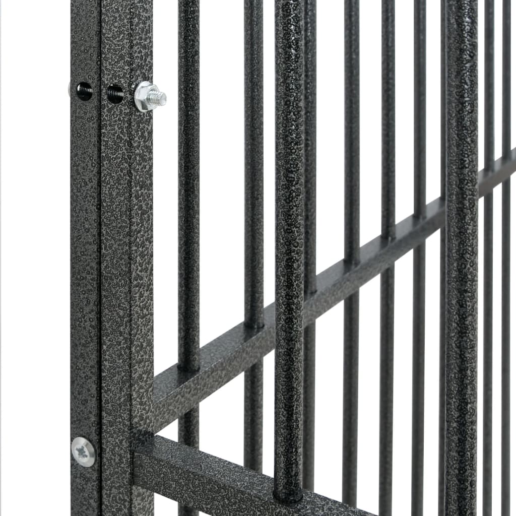 Hondenren – Hondenhok – Dierenren – Puppyren – Konijnenren – 303x300x100 cm – Gegalvaniseerd Staal – Ruime Toegang Zonder Dak